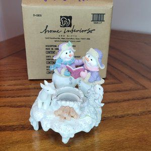 Home Interior Snowman Candle Topper